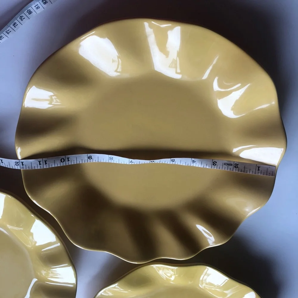 Two 2 Crate & Barrel Dinner Plates
